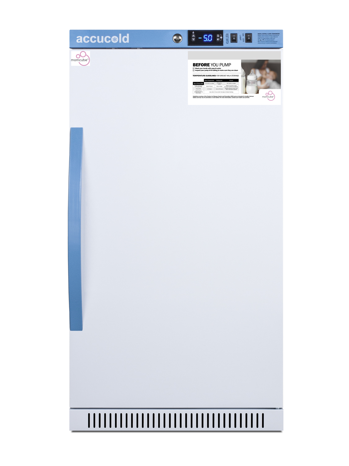 Performance Series 2.47 cu.ft. ADA height purpose-built MOMCUBE breast milk freezer